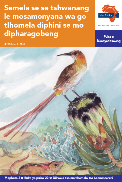 Via Afrika Setswana Home Language Intermediate Phase Graded Reader 22 Semela se se tshwanang le mosamonyana wa go tlhomela diphini se mo dipharagobeng