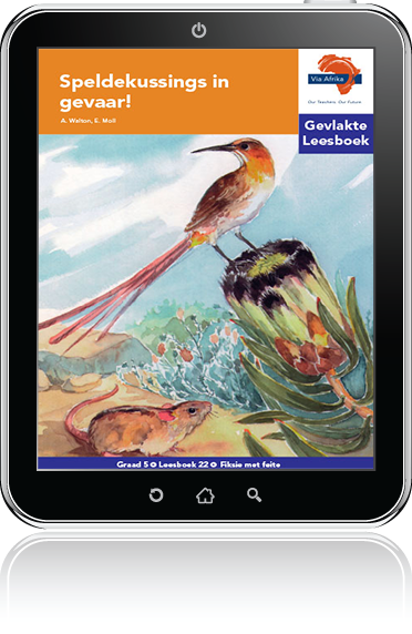 e-Boek (e-PDF): Via Afrika Afrikaans Huistaal Intermediêre Fase Gevlakte Leesboek 22: Speldekussings in gevaar!