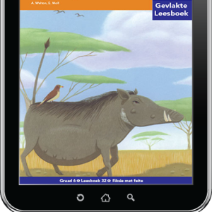 e-Boek (e-PDF): Via Afrika Afrikaans Huistaal Intermediêre Fase Gevlakte Leesboek 32: 'n Op en wakker vlakvarkgesin