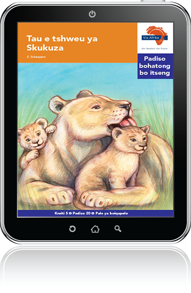 eBook (ePDF): Via Afrika Sesotho Home Language Intermediate Phase Graded Reader 20: Tau e tshweu ya Skukuza