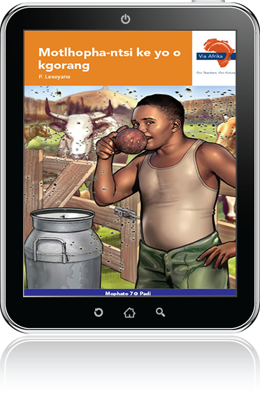 eBook (ePDF): Via Afrika Setswana Home Language Grade 7: Novel: Motlhopha-ntsi ke yo o kgorang